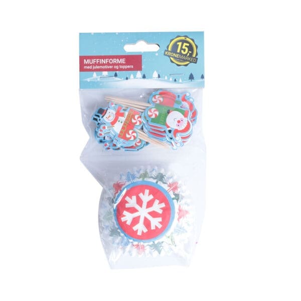 Muffinsformar v/jólamotiv 2x24 stk.