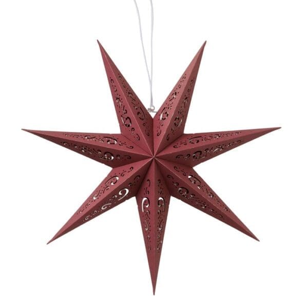 Kassina stjørna D50cm, H16,5cm, reyð