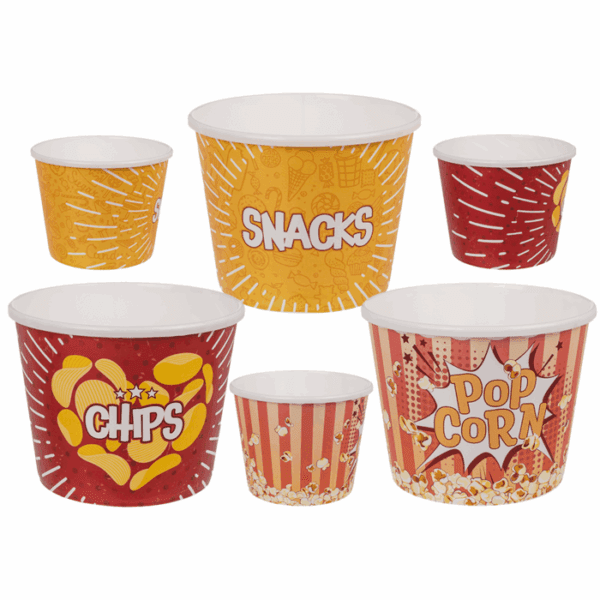 Snack ílat 17x17x13,3cm, 3 ass, plast