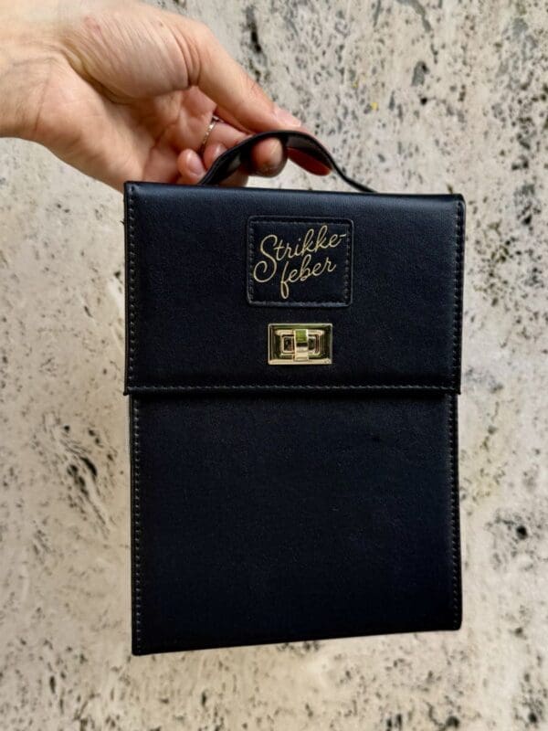 Stokkamappa t/rundstokkar 21x15x9cm, svørt