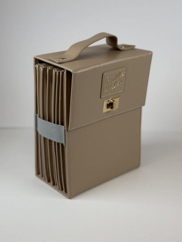 Stokkamappa t/rundstokkar 21x15x9cm, beige