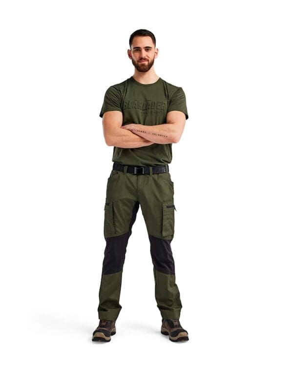 Service buksur v/strekk grønar/svartar 1459