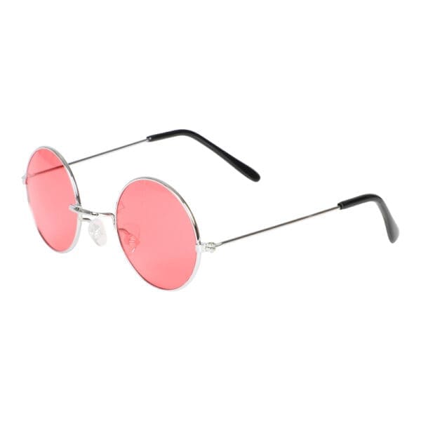 Stórar rundar brillur, pink