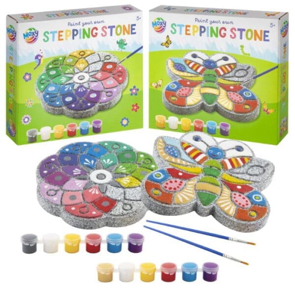 Steinur v/máling & pensil 17x17 cm, 2 asst.