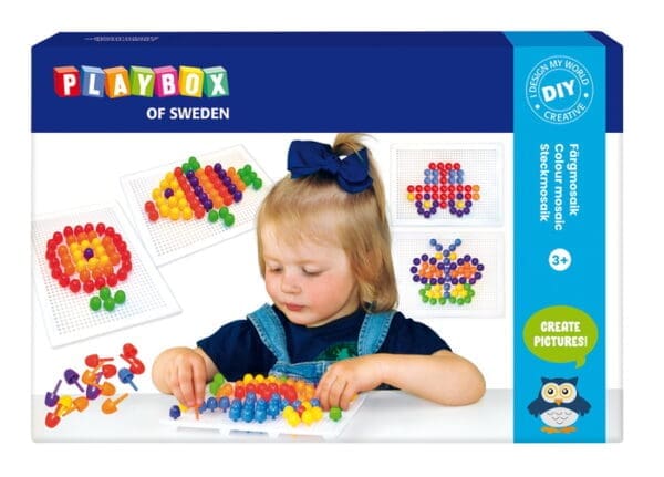 Mosaik 27x5x18 cm Lav figur & andre sjove ting