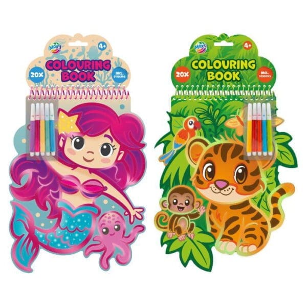 Málibók v/djór 20 ark, 2 asst.