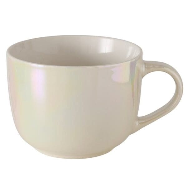 Jumbo mug Iridesa, creme