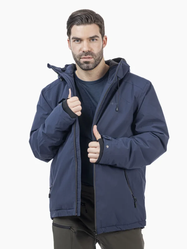 Levanger jakki til menn, myrkabláur