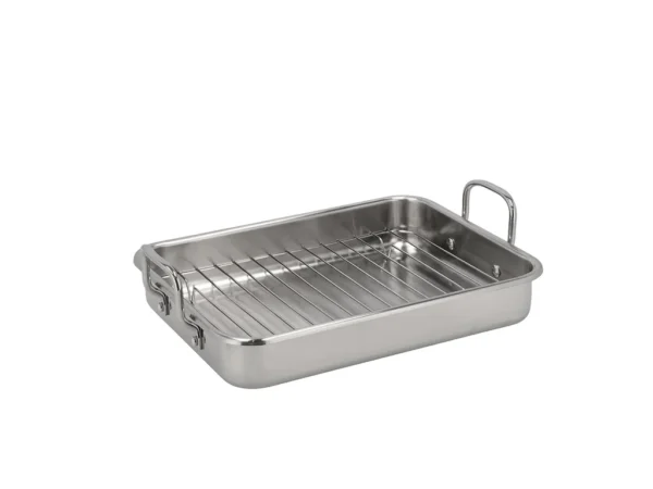 Bráðpanna v/rist 35x26x6cm Rustfrítt stál