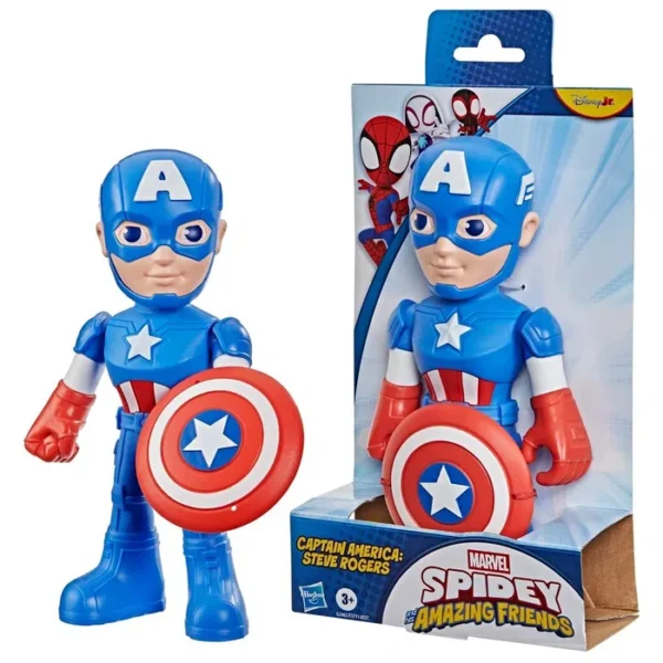 Spidey & Friends Figurur 22,5 cm - Captain America