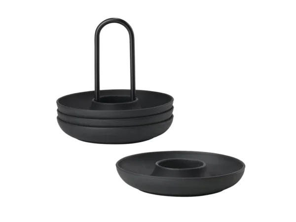 Eggjabikur v/haldara 4 stk, svart