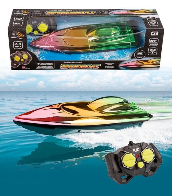 R/C 2,4G fjarstýrdur speedbátur 27cm