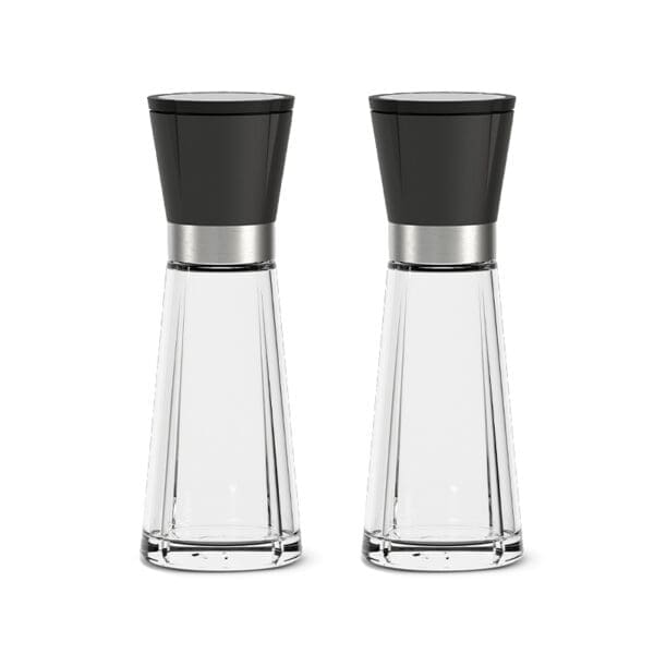 GC Salt- og piparkvørn H20,5cm, sett, svørt/stál