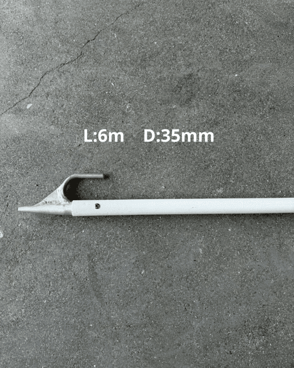 Bátshaki glasfibur L:6m D:35mm