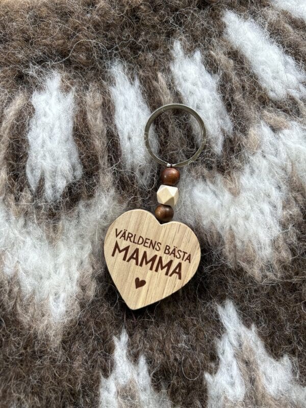 Lyklaringur træ - MAMMA