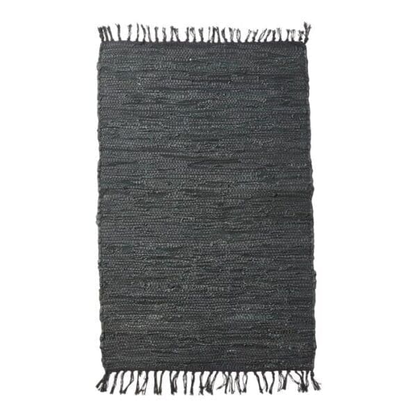 Gólvteppi skinn 60x90cm svart