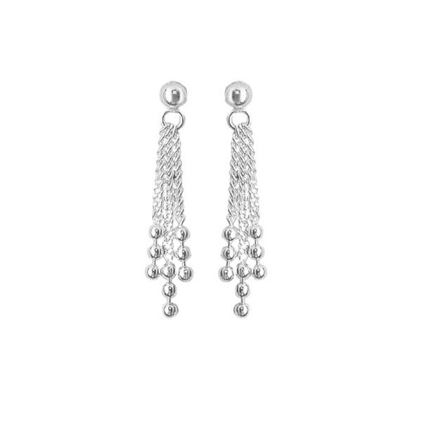 Oyraringar, ketur v/kúlum, sterling silvur