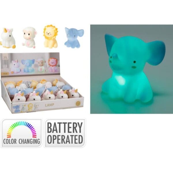 Náttlampa v/RGB ljós