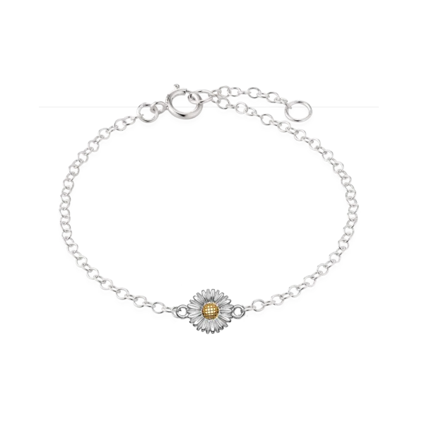 Marguerit armband til børn, 14+2cm, sterling silvur
