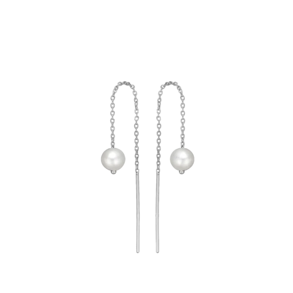 Oyraringar, keta v/perlu, sterling silvur