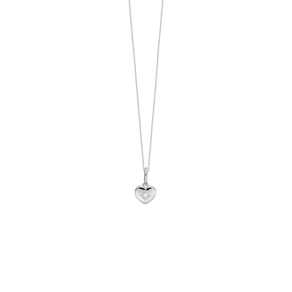 Stjerneskud hálsketa til børn, 38cm, sterling silvur