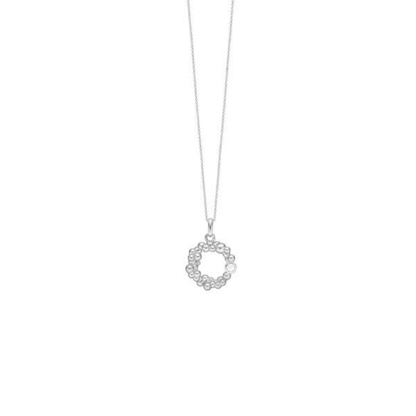 Tankebobler hálsketa 45cm, sterling silvur