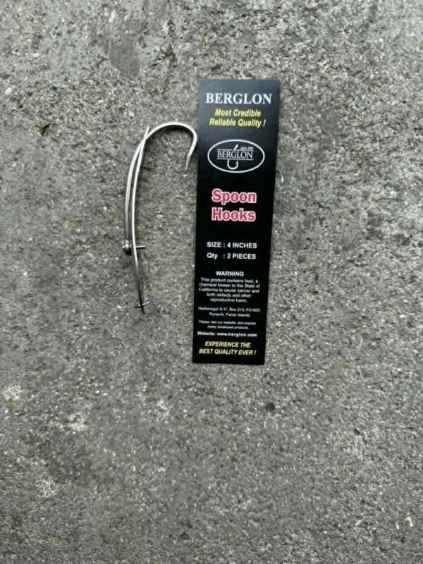 Plátuhúkar 4" silvur 2 stk