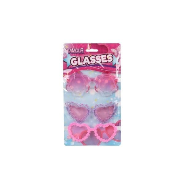 Trendy sólbrillur til gentur 3 ass. pink