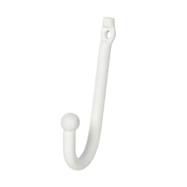 Knagi 7cm metal, hvítur