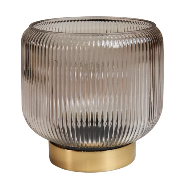 Lampa LED D15x15cm, grá