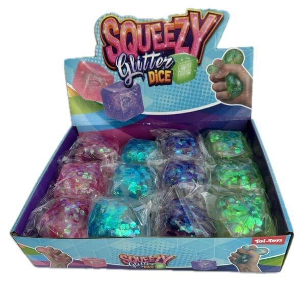 Glitter Squeeze Cube