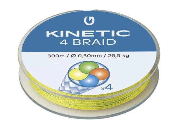 4-BRAID 300M/330YDS 0.40MM 33.6KG/74LBS MULTI COLOUR